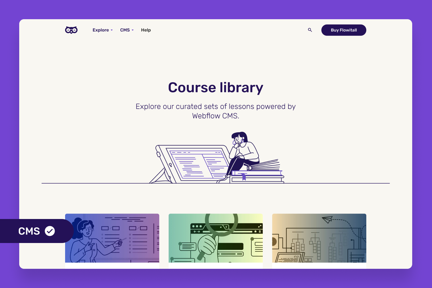 Course library page