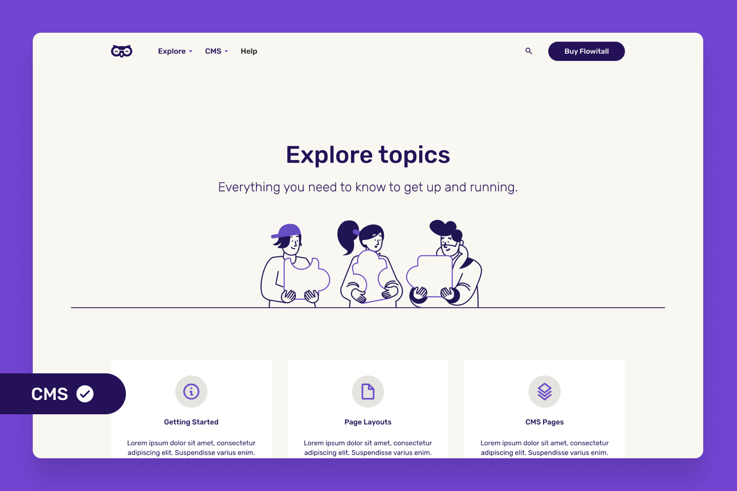 Topics library page